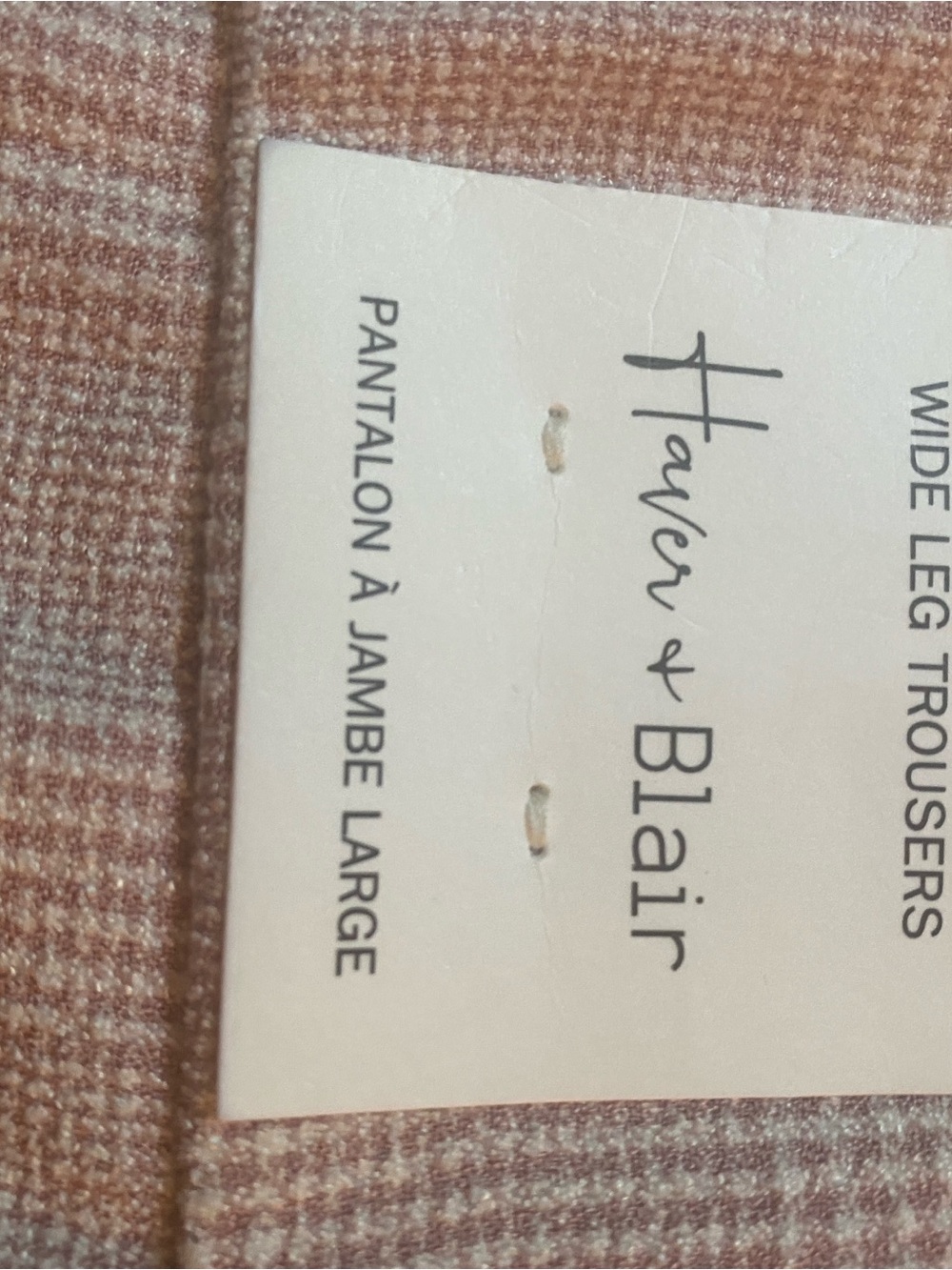Haven + Blair London Plus Size 1X Plaid Wide Leg Trousers NWT – Quiet Luxury - Picture 9 of 10